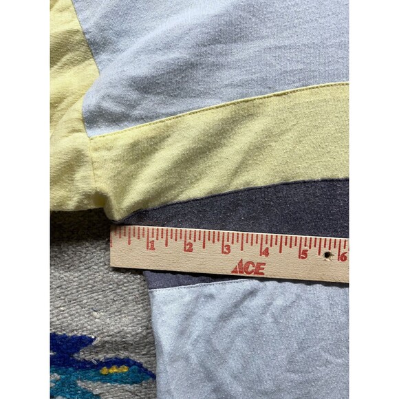 Vintage 80s Maler henley t shirt striped button super soft Medium - Picture 7 of 10